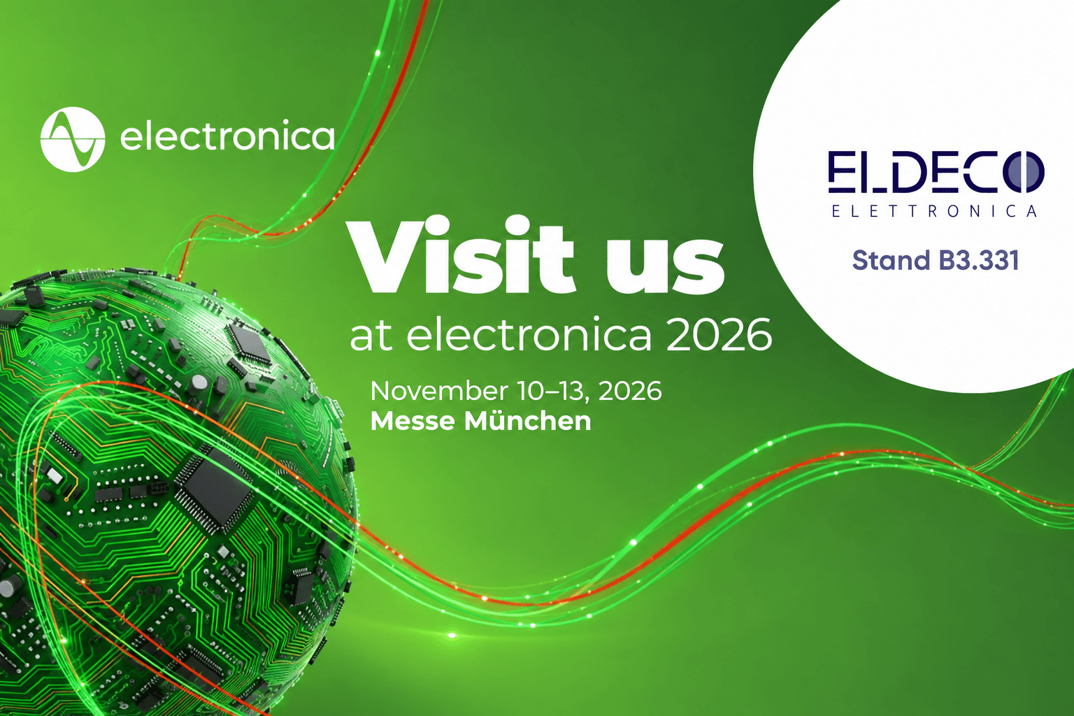 Treffen Sie Eldeco auf der electronica 2026